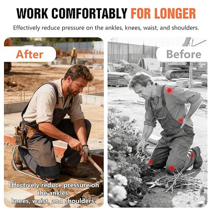 Professional Knee Pads for Men and Women,Construction Knee Pads for Work with Heavy Duty Thick Foam and Gel Cushioning for Gardening,Farms,Tiling Flooring and Cleaning ,Knee Protection, Ankle Support