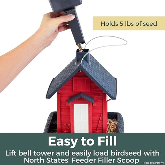 North States Bird Village Collection School House Birdfeeder