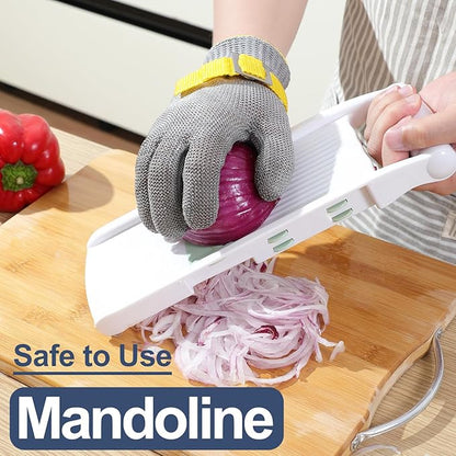 Dowellife ANSI A9 Cut Resistant Glove Food Grade, Stainless Steel Mesh Metal Knife Cutting Glove for Butcher Meat Cutting Oyster Shucking Kitchen Mandoline Chef Slicing Fish Fillet (Small-3 Pcs)