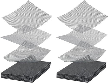 50 Packs 4 Inch Flower Pot Hole Mesh Pad, Plastic Mesh Screen Bonsai Bottom Planter Drainage Hole Grid Mat, Plant Succulent Pot Screens Mat Prevent Soil Loss