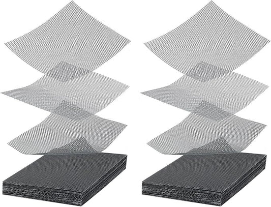 50 Packs 4 Inch Flower Pot Hole Mesh Pad, Plastic Mesh Screen Bonsai Bottom Planter Drainage Hole Grid Mat, Plant Succulent Pot Screens Mat Prevent Soil Loss