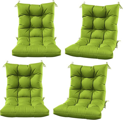 Patio Seat&Back Chair Cushions for Outdoor Furniture，Comfortable Cushions for Rocking/Dining/Lawn Chair-Set of 4