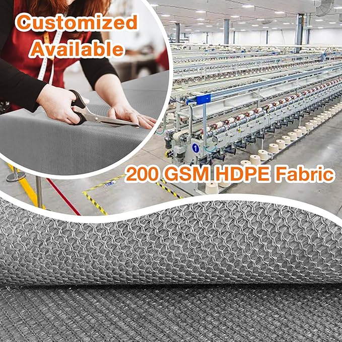 Artpuch Outdoor Pergola Shade Cover 7x11 FT Sun Shade Cloth with Grommets Light Grey 90% UV Protection Canopy Patio Privacy Screen (Customized Available)