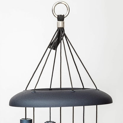 Corinthian Bells by Wind River - 27 inch Midnight Blue Wind Chime for Patio, Backyard, Garden, and Outdoor Decor (Aluminum Chime) Made in The USA