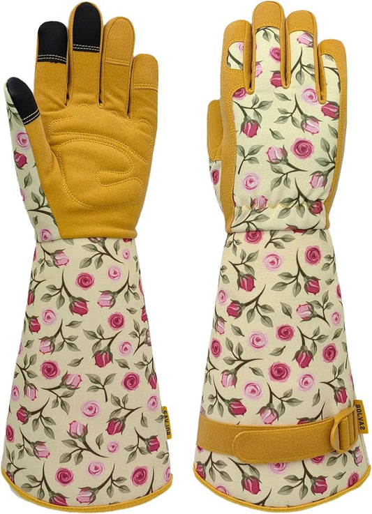 Thorn-proof Gardening and Garden Gloves,Durable Long Rose Yard Work Glove,Gifts for Men Women,Touchscreen
