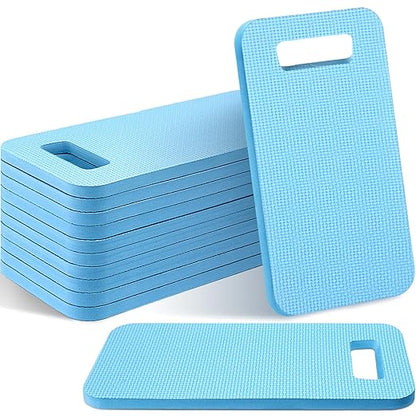 Riakrum 10 Pcs Garden Kneeling Pad Garden Knee Pads Thick Foam Knee Mat Waterproof Knee Cushions for Kneeling Multi Functional Kneeler for Praying, Gardening, Baby Bath, Yoga, 15.4 x 6.7 Inch (Blue)
