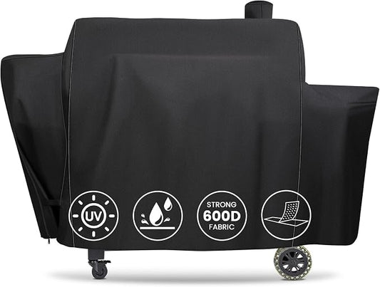 QuliMetal Grill Cover for Pit Boss Pro Series Triple-Function Combo Grill PB1100PSC1 PB1100PSC2 Sportsman PB1230 Wood Pellet/Gas Combo 1230 PB1230SP PB1230G, PB 67364-600D Fade Resistant Grill Cover