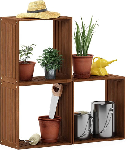 Furinno FG181364 Tioman Stacking Shelf, Natural