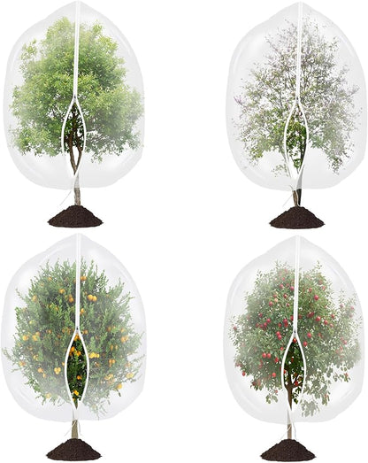 afzdby Large Garden Mesh Netting with Zipper and Drawstring,Plants Cover Protection from Anti Birds,Bugs,Cicadas,and Insects-Pest Barrier Bag for Blueberry Bushes,Tomatoes,Citrus,Fruit Tree