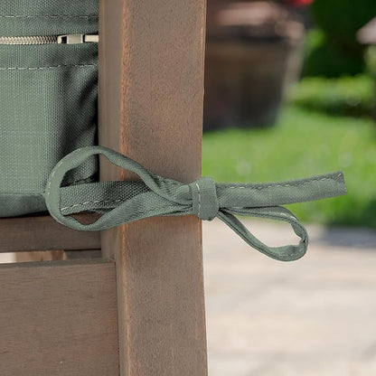 Arden earthFIBER Outdoor Deep Seat Cushion Set (4-Pack), 24 in x 24 in, Weather-Proof, Rain-Proof, Fade Resistant Patio Cushion for Chair, Sofa, and Couch Sage Green Texture