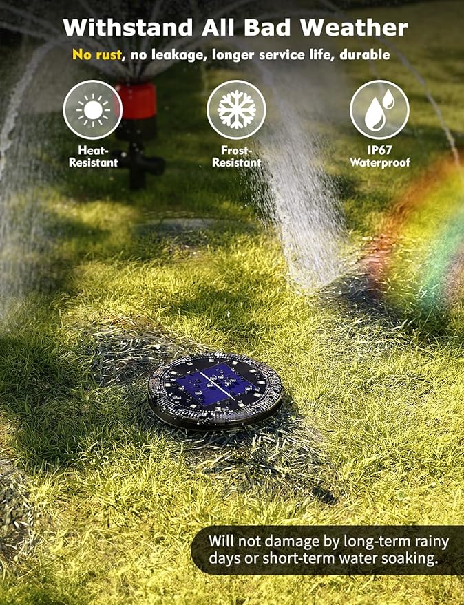 Color Changing Solar Ground Lights with 33ft Long Distance Remote Control - Flat Solar Light Outdoor Waterproof - Pathway Lights Solar Powered for Yard Decorative Outside Lawn Walkway [16 Pack]