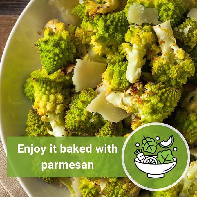Sow Right Seeds - Romanesco Broccoli Seeds for Planting - Non-GMO Heirloom Packet with Instructions to Plant an Outdoor Home Vegetable Garden - Great for Salads - Abundant Harvest - Cold Hardy (4)