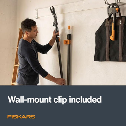 Fiskars XtendControl Extendable Tree Pruner (14 ft), Pole Saw, Adjustable Branch Trimmer with 15" X2 Hook Bill Saw, 3-6 ft & 4-8 ft Extension Poles, and Secure Locking System for Precision Cutting