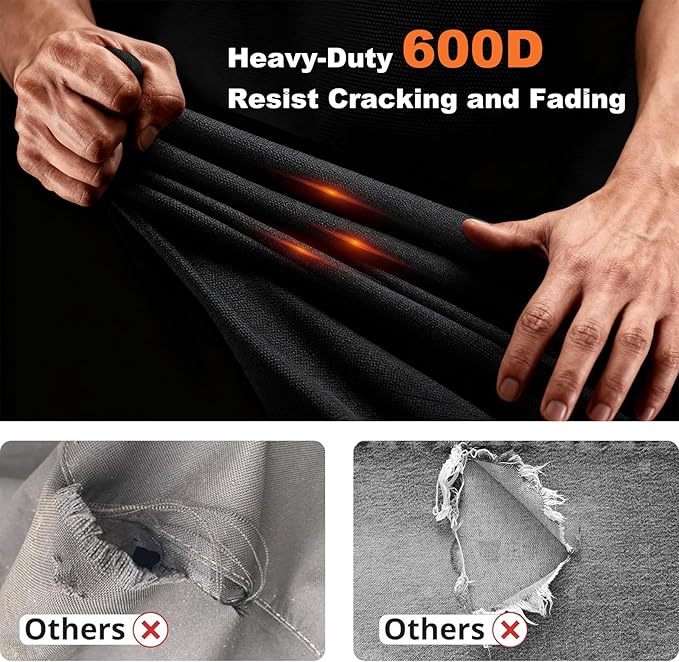 Grill Cover Designed for Charbroil Classic 360 3-Burner & Charbroil Grill Gas2Coal, 600D Heavy Duty Waterproof Cover for Outdoor Grill