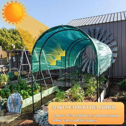 Cool Area 40% 10x20ft Sunblock Shade Cloth Cover Mesh UV Resistant Net for Garden Flower Plant Greenhouse, Dark Green