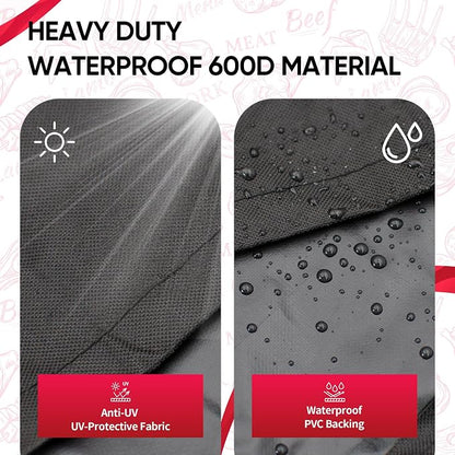 NEXCOVER Grill Cover, 30 Inch Waterproof BBQ Cover, 600D Heavy Duty Gas Grill Cover, Fade Resistant, Weather Resistant, Rip Resistant Barbecue Cover for Weber,Brinkmann, Char Broil, Holland, Jenn Air