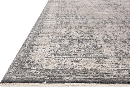 Loloi Amber Lewis Alie Collection ALE-03 Charcoal/Dove 2'-7'' x 12'-0'', .13'' Pile Height, Runner Rug