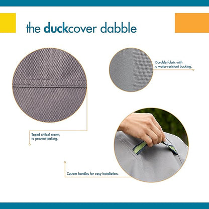 DUCKCOVERS Soteria Waterproof 86 Inch Patio Chaise Lounge Chair Cover, Chaise Lounge Covers Outdoor