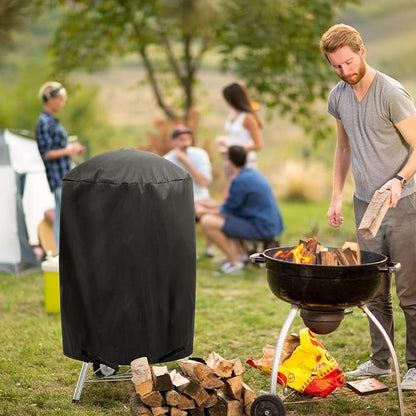 Small Grill Cover for Outdoor Grill BBQ,Waterproof, UV & Fade Resistant,for Weber 22 Inch Charcoal Kettle Grill,Round Kettle Grill (22 Inch/Black)