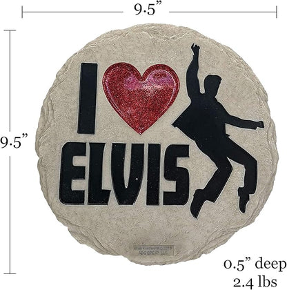 Spoontiques - Garden Décor - Elvis Stepping Stone - Decorative Stone for Garden
