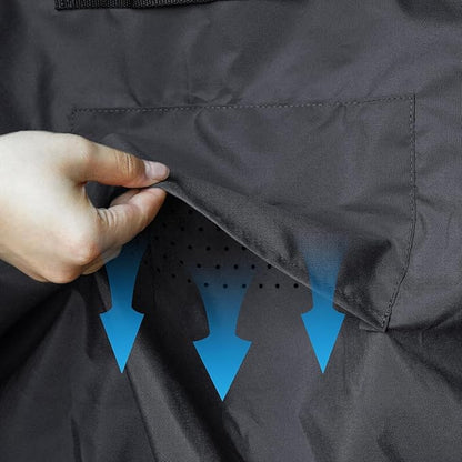 Tempera Outdoor Dining Set Cover for Outside Table and Chairs, Square Patio Table Covers for Outdoor Furniture, Anti-Fading, Windproof, 76''L x 76''W x 27.8''H, Grey