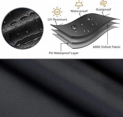 Outdoor Dining Table Cover, Waterproof Outdoor Patio Table Cover Patio Bar Set Covers for Square Bistro Tables & Chairs Set- 64"L x 64"W x 28"H