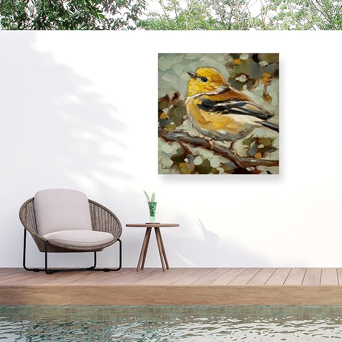 Outdoor Canvas Art - Andrea Lavery 'Goldie' Wall Art for Outdoor Spaces, Patios, or Gardens by Trademark Fine Art