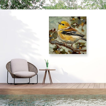 Outdoor Canvas Art - Andrea Lavery 'Goldie' Wall Art for Outdoor Spaces, Patios, or Gardens by Trademark Fine Art
