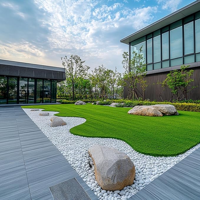 White Natural River Rocks, 1.5-2.5 Inch Decorative Stones for Plants, Garden, and Landscaping – 20LB, Ideal for Fish Tanks, Vases, Crafting, Home Decor, and Outdoor Landscaping