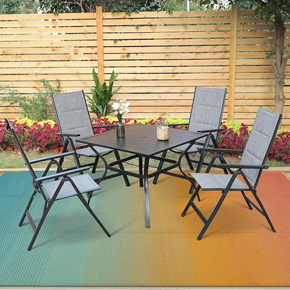 Anidaroel 6x9ft Ombre Outdoor Rug for Patios Clearance, Waterproof Outdoor Plastic Straw Mat, Outdoor Area Rug for Patio, Large RV Outdoor Rugs for Camping, Backyard(Orange&Blue, 6'x9')