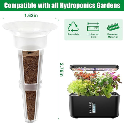 Gourmet Herb Seed Pod Kit - 12-Pod Set with Parsley, Thyme, Mint, Cilantro, Dill, and Oregano - Universal Compatibility with All Hydroponic Systems