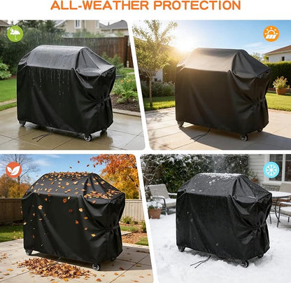 Heavy Duty Grill Cover for Recteq Backyard Beast 1000 & 1200, for Rec Tec Deck Boss 590/800 RT-590/RT-800 Wood Pellet Grill, Waterproof & Fade Resistant Outdoor BBQ Grill Cover