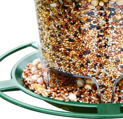 Hanizi Bird Feeder Outdoor Hanging for Wild Bird Seed, Green