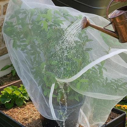 Fruit Tree Protection Bags 2.5x3.5 FT in 4 Pack | Multiple Size Garden Netting for Fruit & Vegetable Protection | White Plant Net Cover for Blueberry & Tomato | Bird & Insect Mesh Fabric Protector
