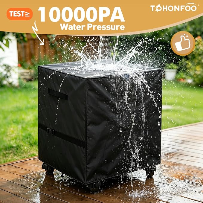 Outdoor Prep Table Cover, 600D Waterproof Patio BBQ Table Cover, Suitable for Outdoor Dining Table, Stainless Steel Metal Grill Table, BBQ Grill Cart, 36" x 24" x 35"