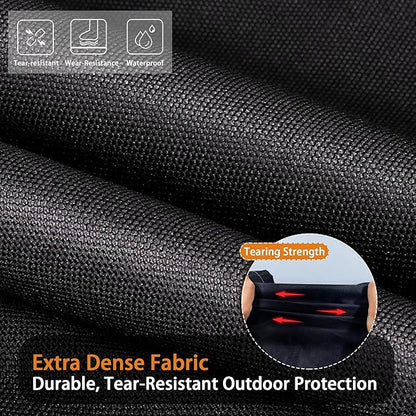 Grill Cover, Universal 52" BBQ Grill Cover for Outdoor Grill, Waterproof, Weather Resistant, Fade Resistant Gas Grill Cover with Adjustable Double Straps for Weber, Char-broil, Nexgrill, etc