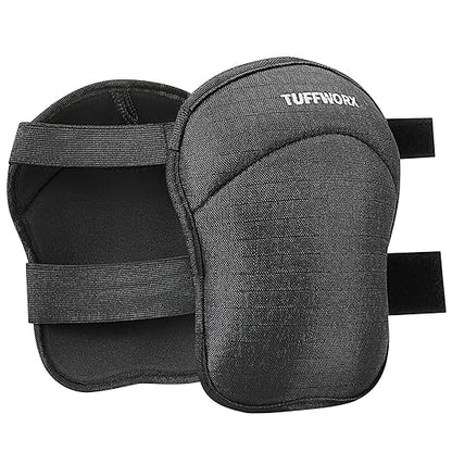Professional Knee Pads with Adjustable Straps, Kneepad Heavy Duty Foam Padding, Black
