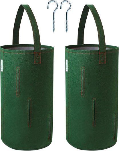 Hanging Aeration Planter for Hot Peppers, Strawberries and Herbs, Eight Holes Per Planter