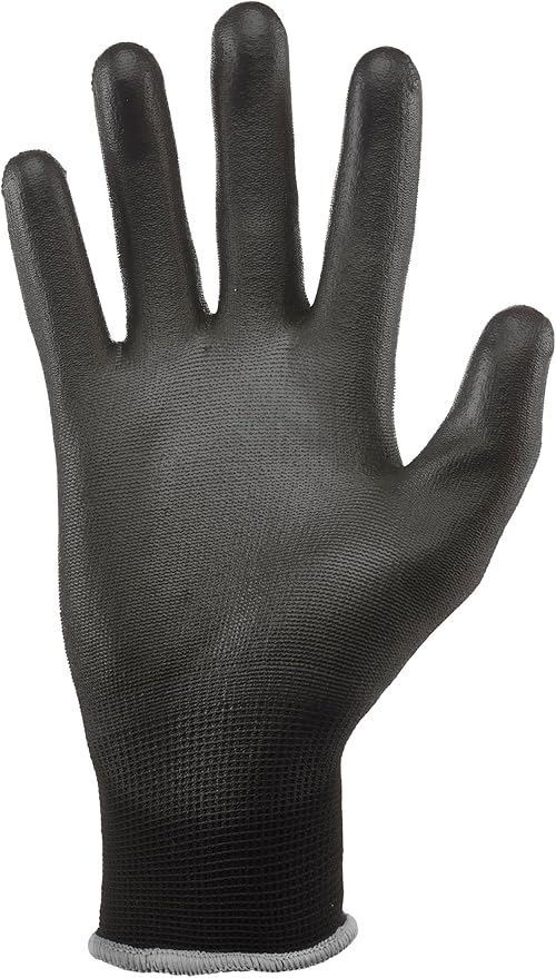 Gorilla Grip Work Gloves, Never Slip Maximum Grip All-Purpose, Gloves for Men, Superior in Wet, Dry, Oily Conditions, Polymer Palm, Extra Large Size, 15 Pairs, Black/Blue | 25043-25