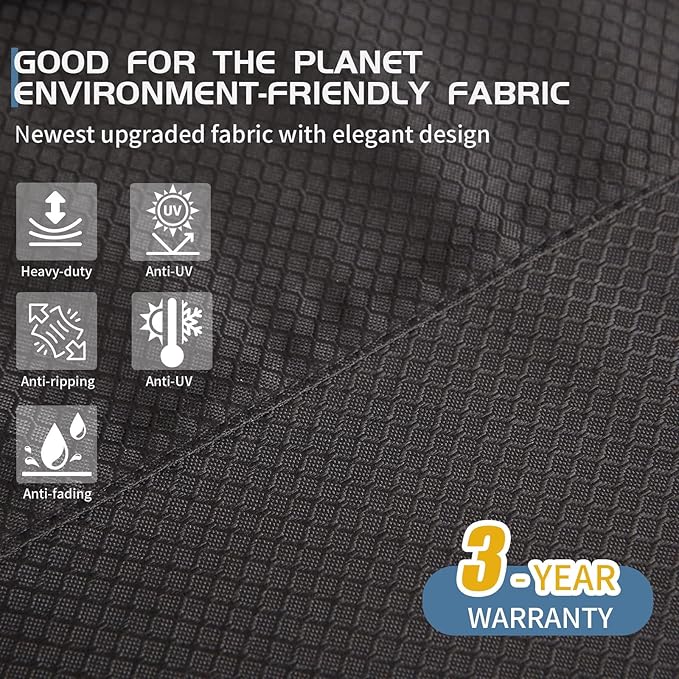 Patio Chair Covers, 1 Pack outdoor furniture covers, Heavy Duty and Waterproof outdoor chair cover, patio furniture cover 43" W x 42" D x 42" H Grey