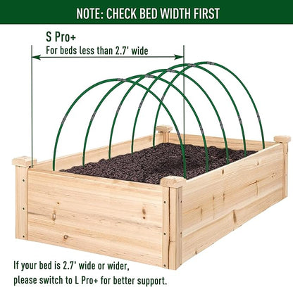MAXPACE Greenhouse Hoops for DIY Grow Tunnels Less Than 2.7ft Wide, Rust-Free Fiberglass Support Hoops Frame for Garden Fabric, Plant Support Garden Stakes, Gardening Supplies, 25pcs