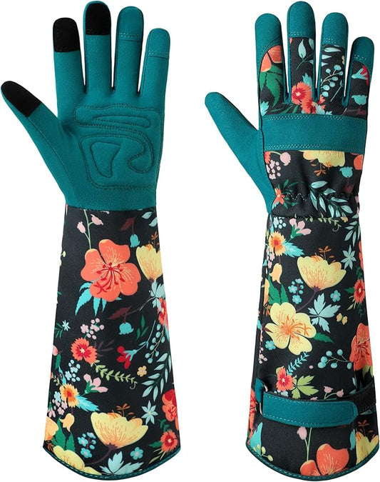 Gardening Gloves for Women Long Sleeve Garden Gloves Ladies Light Protective Gloves for Yard & Outdoor Work