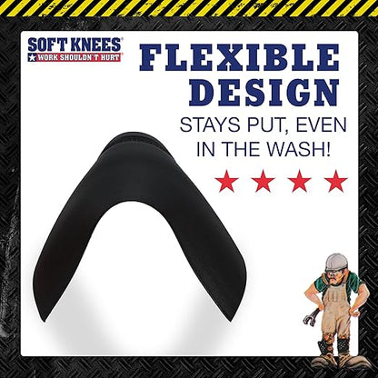 Soft Knees XL No-Strap Knee Pads for Men, 6” x 13” Knee Pad Inserts for Work Pants with Double Knee | SoftKnees Pads for Work & Construction, Knee Savers for Mens Work Pants