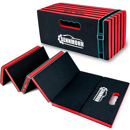 1.2" Extra Thick Foldable Kneeling Pad with Handle and Storage belt,5 Fold Comfortable EVA Foam Cushion Mat for Workshop Repairing,Gardening,Yardwork,Camping,Home Gym,47.3 * 17.3 * 1.2’’