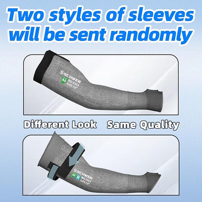 Schwer AIR-SKIN ANSI A6 Cut Resistant Arm Sleeves for Men & Women, Arm Protectors for High Risk Work, Gardening Sleeves, 2 Pairs, Dark Grey, 18 IN