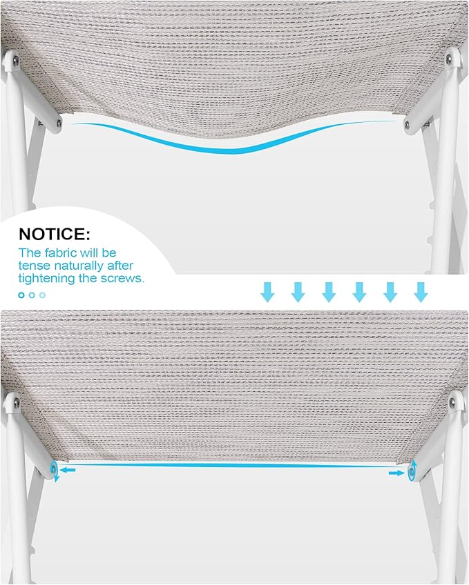 Crestlive Products Outdoor Lounge Chairs, Aluminum Pool Chaise Lounge Chairs, Adjustable Five-Position Tanning Recliner, All Weather for Patio, Beach, Yard, Pool (1PC Multi-Color)