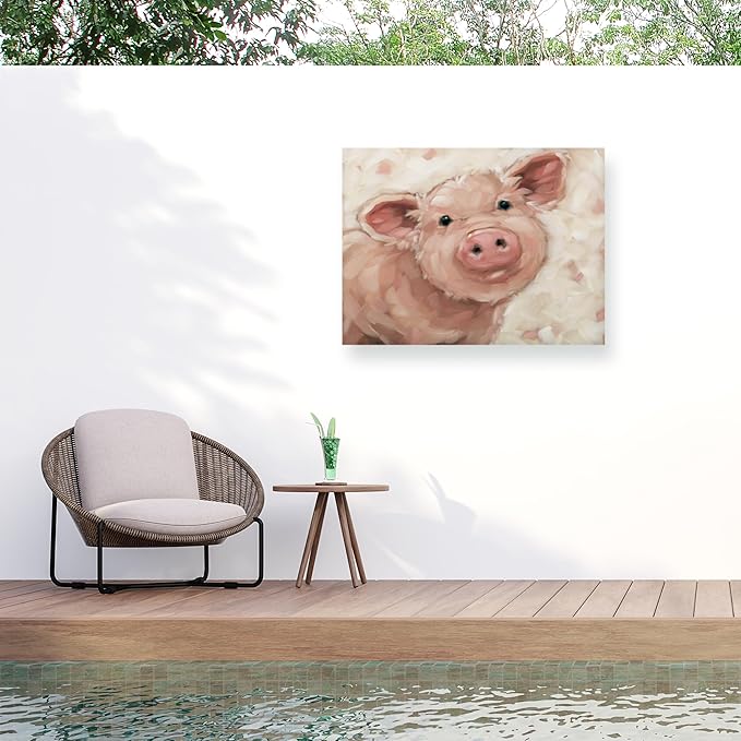 Outdoor Canvas Art - Andrea Lavery 'PEACHES' Wall Art for Outdoor Spaces, Patios, or Gardens by Trademark Fine Art