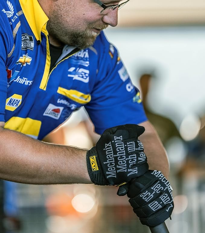 Mechanix Wear Original Work Gloves - Multi-Purpose Outdoor Work Gloves - Secure Fit - Durable & Machine Washable - Breathable & Comfortable - XX-Small - Black