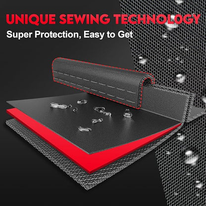 Zettum Stackable Patio Chair Cover - 600D Outdoor Chair Cover Waterproof & Heavy Duty, Lawn Furniture Stacking Seat Cover for 4 - 6 Outdoor Stackable Dining Chairs - 28 x 36 x 47 Inch