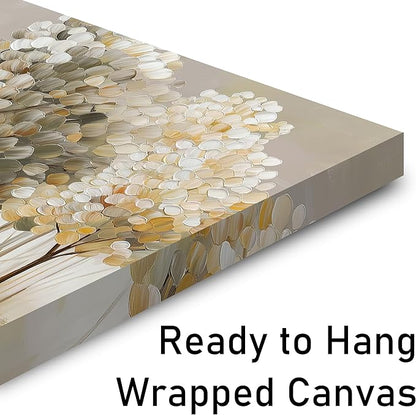 SSNEEKNDG Large Gold Forest Wall Art for Living Room Tree Picture Brown Wall Decor Modern Landscape Artwork for Bedroom Home Office Kitchen Canvas Prints Ready to Hang 29"x58"